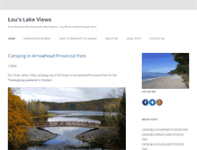 Tablet Screenshot of louslakeviews.com